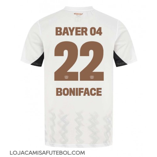 Camisa de Futebol Bayer Leverkusen Victor Boniface #22 Equipamento Secundário 2024-25 Manga Curta